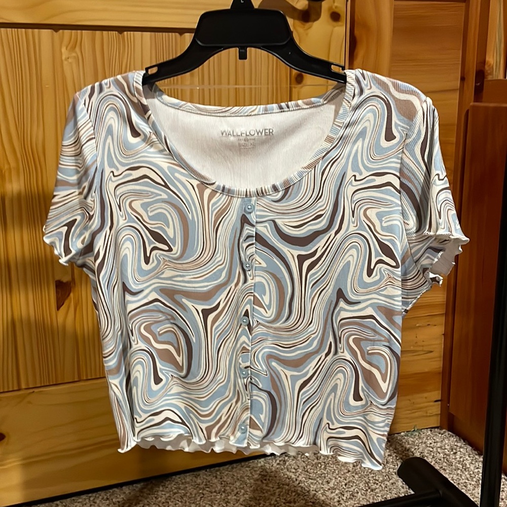 Marble Fringe Top
